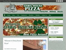 Tablet Screenshot of dawghousepizza.com